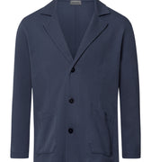 Travelwear Cotton Rib Blazer | Ombre Blue 75859-2635